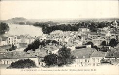 Libourne CPA Panorama genommen vom Glockeaufsatz (Kirche Saint Jean)