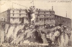 CPA Le lion s'impatiente Apres Agadir (Maroc) Belfort