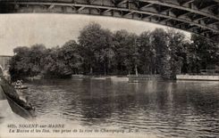 Nogent on the Marne CPA the Marne and islands Seen from of bank of Champigny