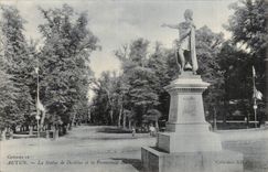 Autun CPA Statue of Devitiac and the walk of the martyrs