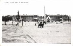 Paris CPA La place de la concorde