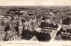 Nevers CPA panoramische Ansicht uber den ducal Gaumen