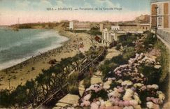 Biarritz CPA Panorama de la grande plage