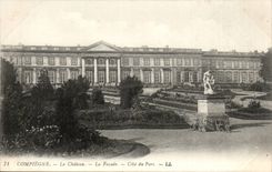 Compiegne CPA das Schloss die Front bemisst Park