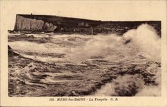 Seas les Bains CPA the storm