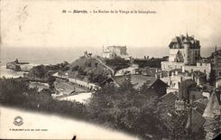 Biarritz CPA Le rocher de la vierge et le Semaphore