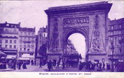 Paris CPA Boulevard et porte St DEnis