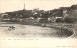 Lyon CPA Seen on the Saone towards Fourviere