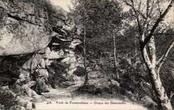 Drill of Fontainebleau cPA Circus of the young ladies