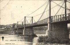 Ancenis CPA the bridge on the Loire