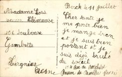 Berck Plage CPA the beach has high tide