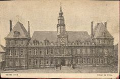 Reims CPA Town hall 1914