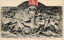 Hollow Reims CPA Pommery triumph of Bacchus