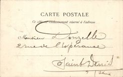 Reims CPA the cathedral Large gate Statue of Jeanne of arc