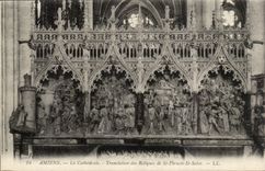 Amiens CPA the cathedral Translation of the relics of St Firmin St Salvo