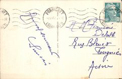 Pornichet - View of the Beach towards Baule taken of the Hotel of the Baths - car CPA