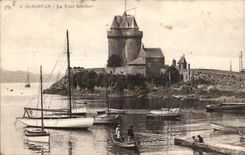 Saint SErvan CPA La tour Solidor (bateaux)