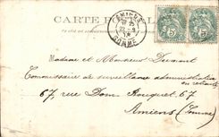 Umlagerungen von Dieppe CPA Varengeville Descente mit dem Meer sattigen sich mit Morville