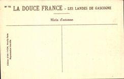 CPA Moors of Gascogne Morning of autumn