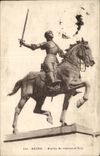 Reims - Statue of Jeanne d' Arc - CPA