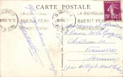 Bourboule - Interior of the Church - War memorial - Oak carves by Jean Camus - CPA