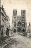 Reims CPA the shortly after its delivery the cathedral