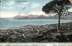 Cannes - Seen from of California and Mountains of Esterel - torn - CPA