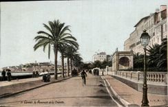 Cannes - the Walk of the Small cross - CPA