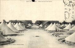 Camp of Soissons - Allee Central of the Tents - militaria - hole - CPA