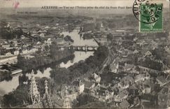 Auxerre - Anblick auf Yonne genommen vom Mass der Brucke Paul Bert - CPA