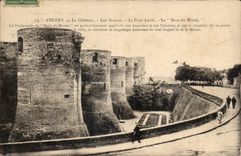 Angers - the Castle - the Levis Bridge the End of the World - CPA