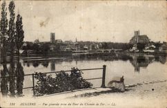 Auxerre - Ansicht genommene Brucke der Eisenbahn - CPA