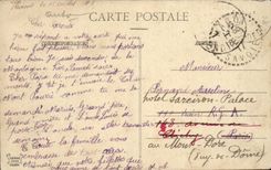 Large Collar of the Mount Rotted - Red Needle 2986 and Aiguille Saint Spirit 3615 m - CPA