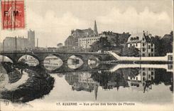 Auxerre CPA gesehen von den Randern von Yonne