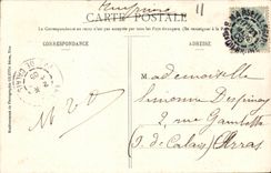 Cannes CPA Boulevard of the small cross View the beach