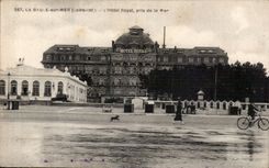 La Baule on Sea CPA the royal hotel taken of the sea