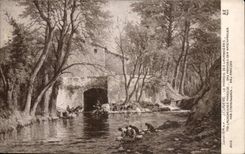 Salon 1914 Claverie le paradis des lavandieres CPA 