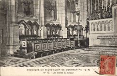 CPA Basilique du Sacre coeur de Montmartre Les stalles du choeur