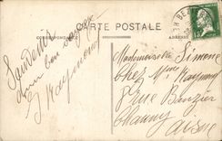 Gegangenes Beziers CPA und Statuen Paul Riquet