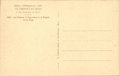 TReport Have Seas cPA Mesnil Valley cliffs the funicular and the frigate on the beach