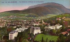 Aix les Bains CPA View and solid mass of Chambotte