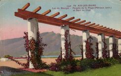 Aix les Bains CPA the cud Le Bourget Pergola of the beach and tooth of the cat