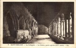 Saint Emilion CPA collegial the cloister left ogival