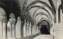 Interior Elne CPA of the cloister