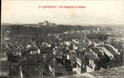 Perpignan CPA Vue generale et le CAnigou