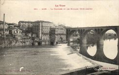 Albi CPA die Fahrbahn und die Muhlen (rechte Bank)