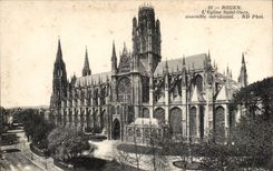 Rouen CPA Church Saint ouen southernmost unit