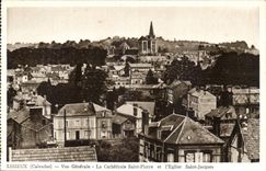 Lisieux CPa Ansicht die Kathedrale Pierre Saint und die Kirche Saint Jacques