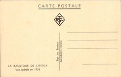 CPA Lisieux Basilika gesehene Seite 1938