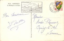 Lourdes CPA the basilica and Gave